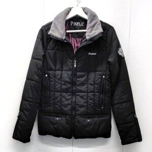 Pikeur Gianna Black Quilted Equestrian Riding Jacket Size 10 Women's